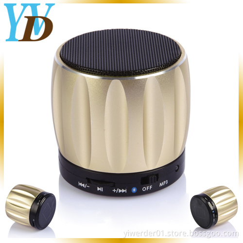 Golden Mini Wireless Outdoor Portable Bluetooth Speakers (YWD-Y9)